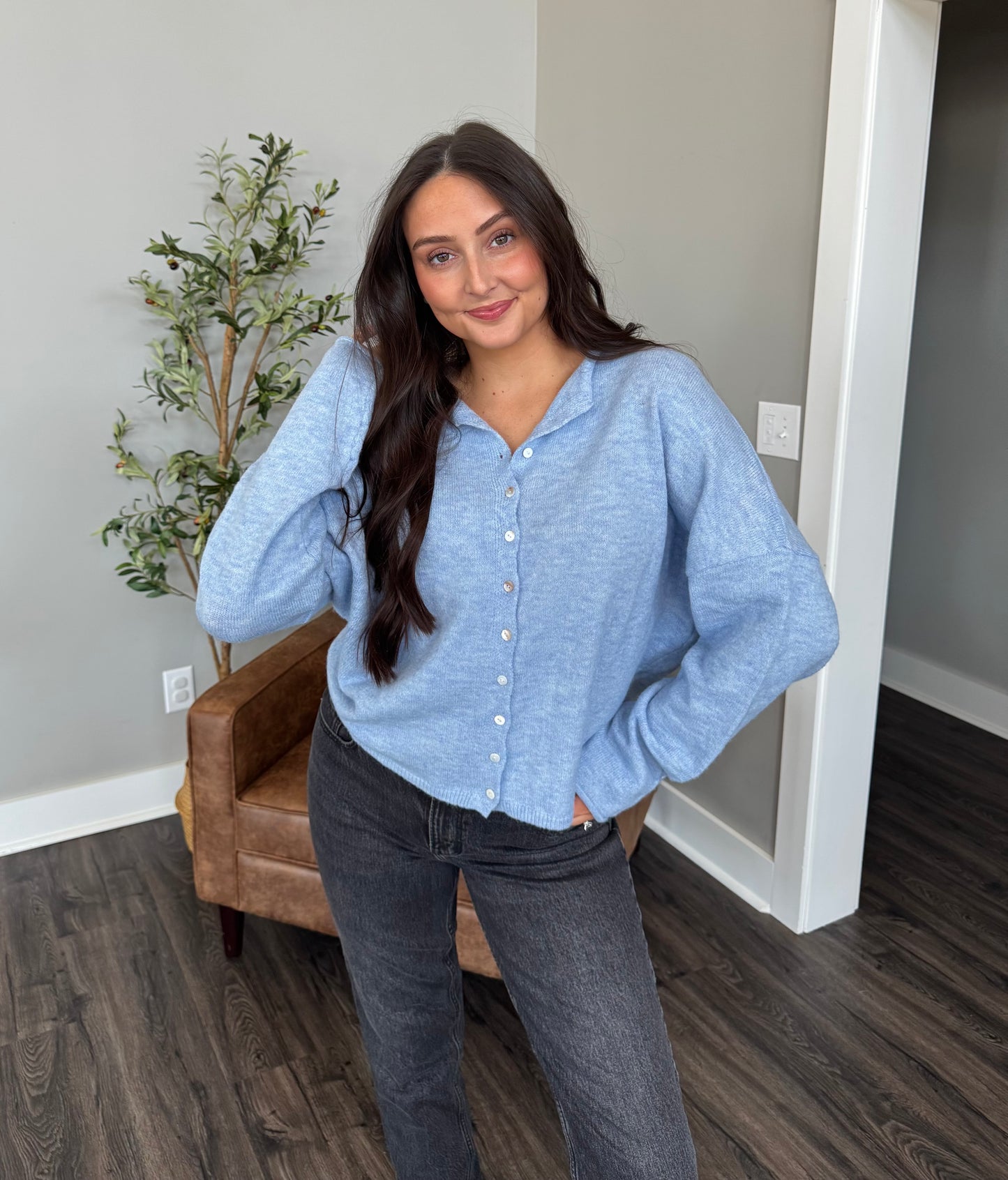 Novi Cardigan - Sky Blue