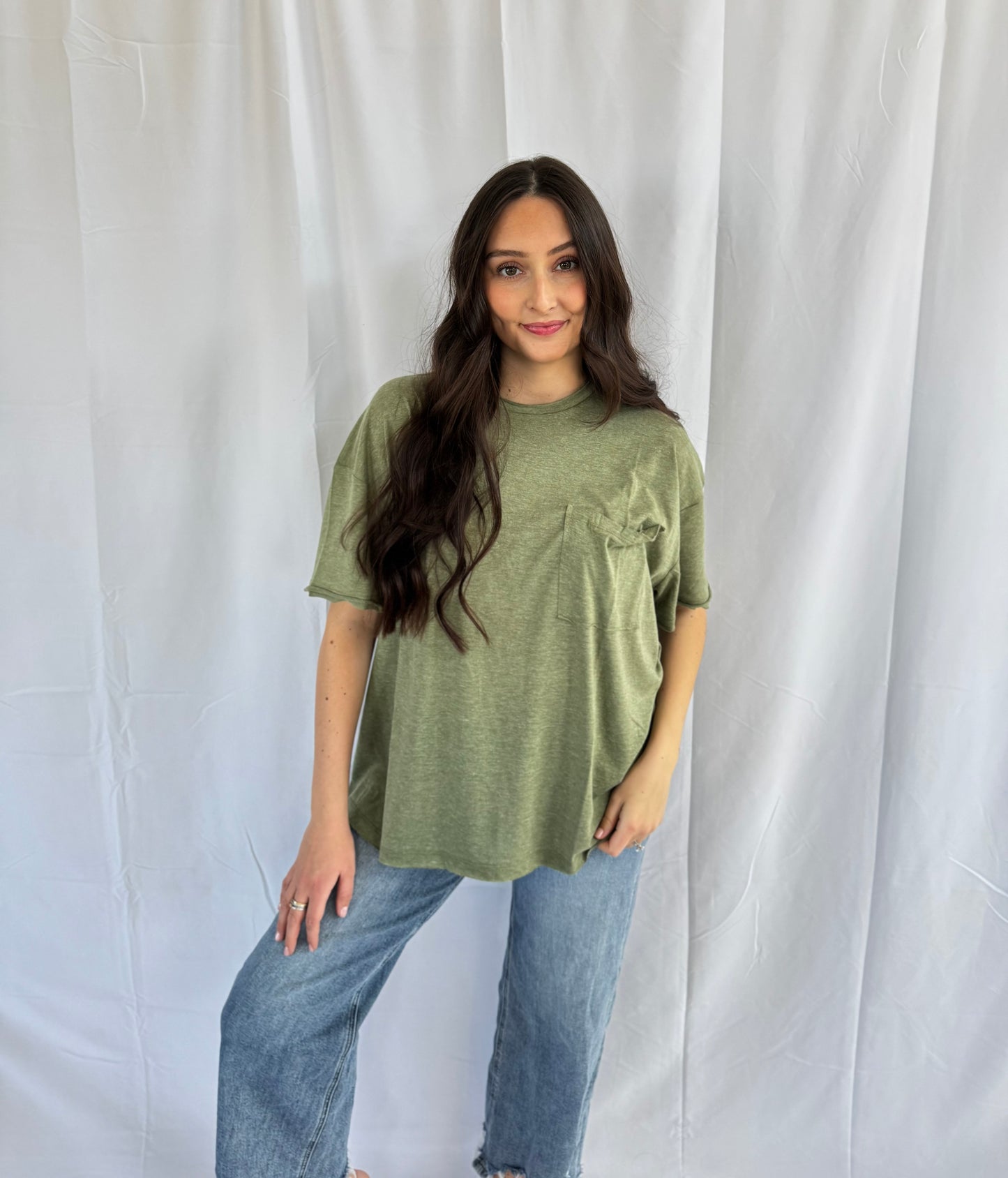Boyfriend Tee - Olive