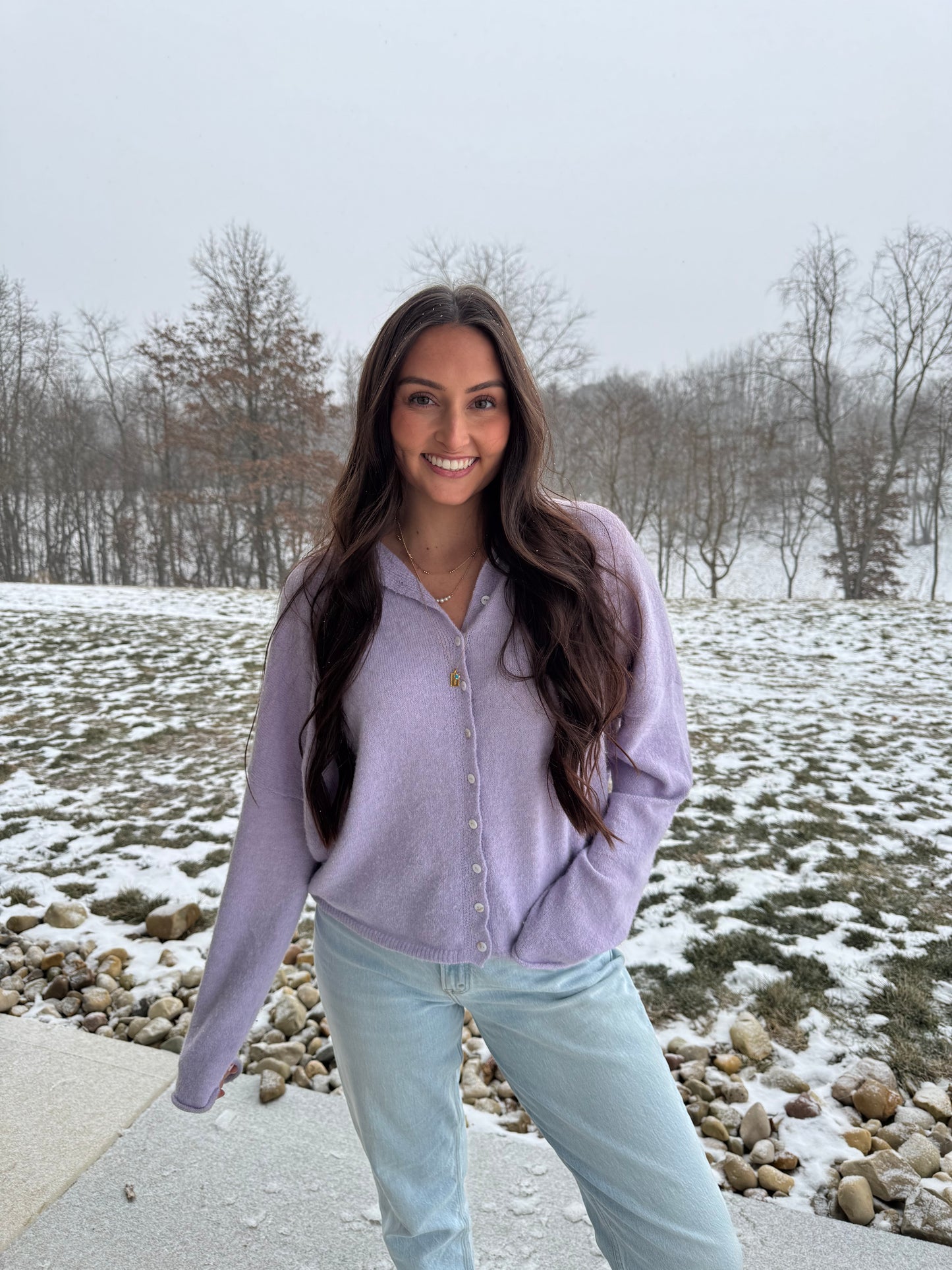 Novi Cardigan - Lilac