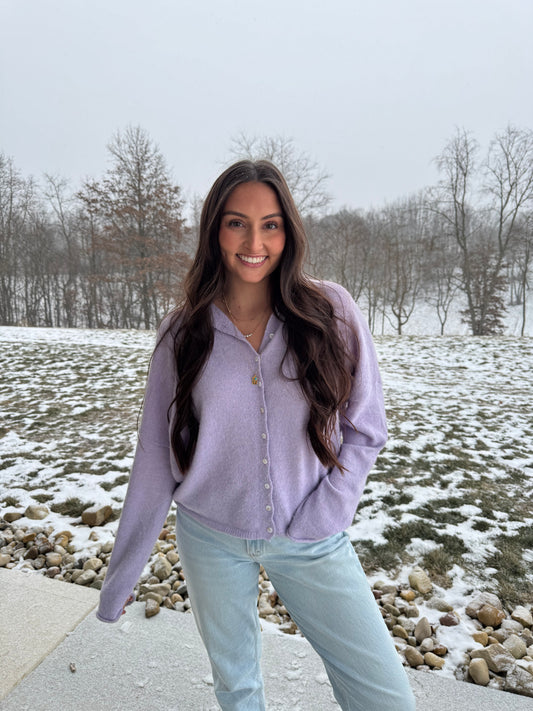 Novi Cardigan - Lilac
