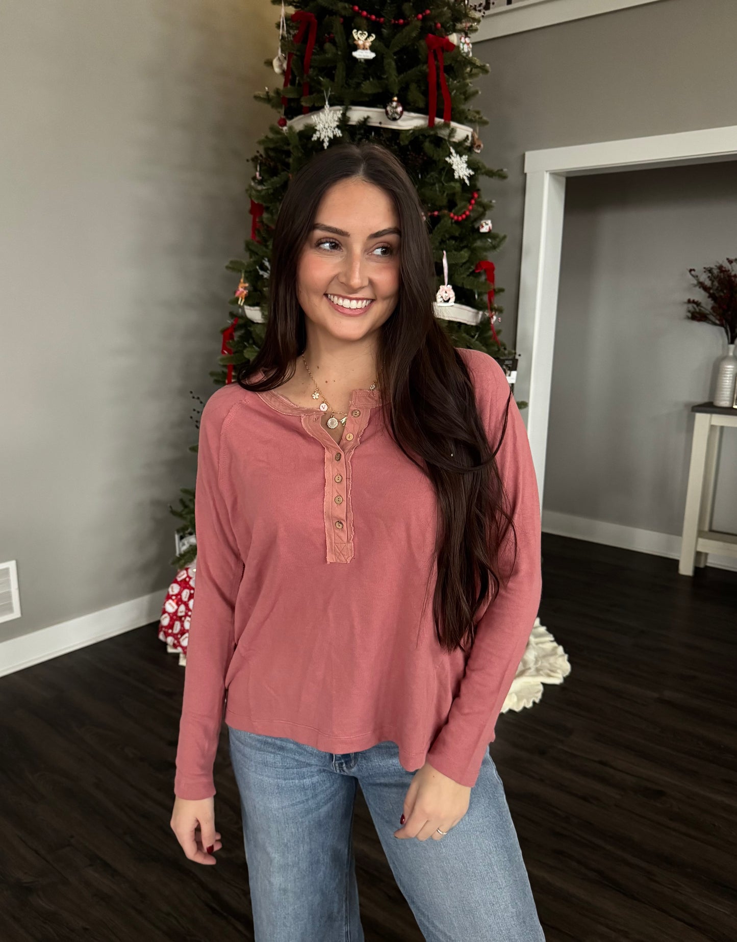 Diana Henley Top - FINAL SALE