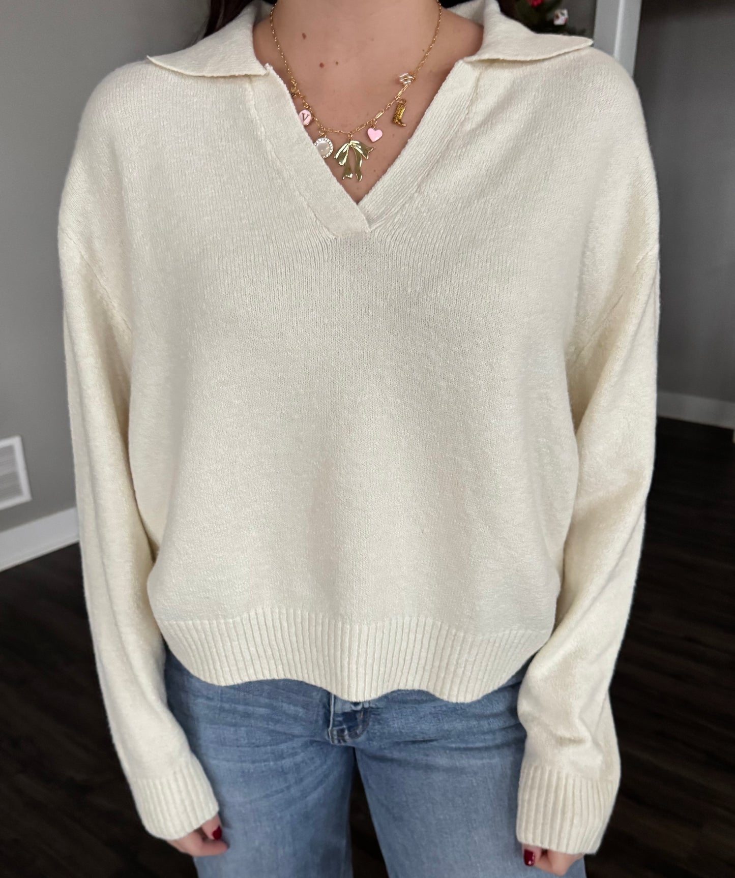 Victoria Collared Sweater - FINAL SALE