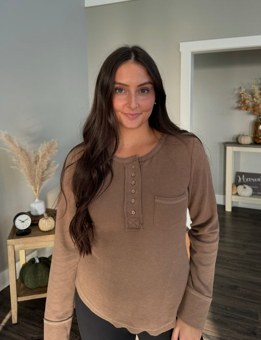 Dixie Waffle Top - FINAL SALE