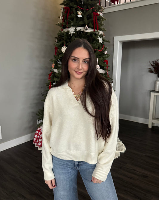 Victoria Collared Sweater - FINAL SALE