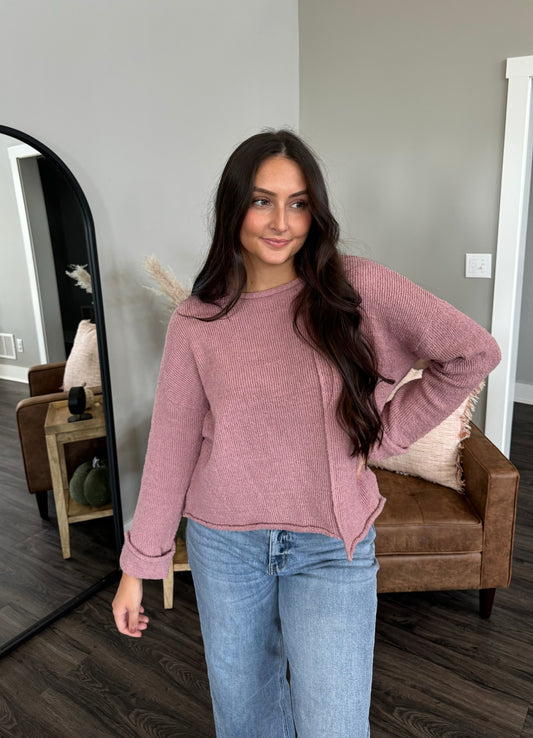 Asymmetrical Hem Sweater - FINAL SALE