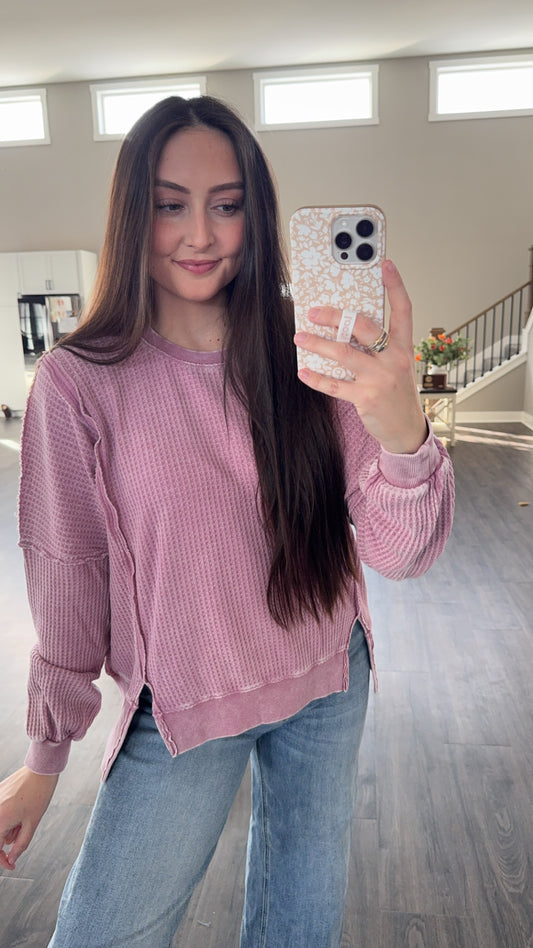 Everyday Waffle Pullover