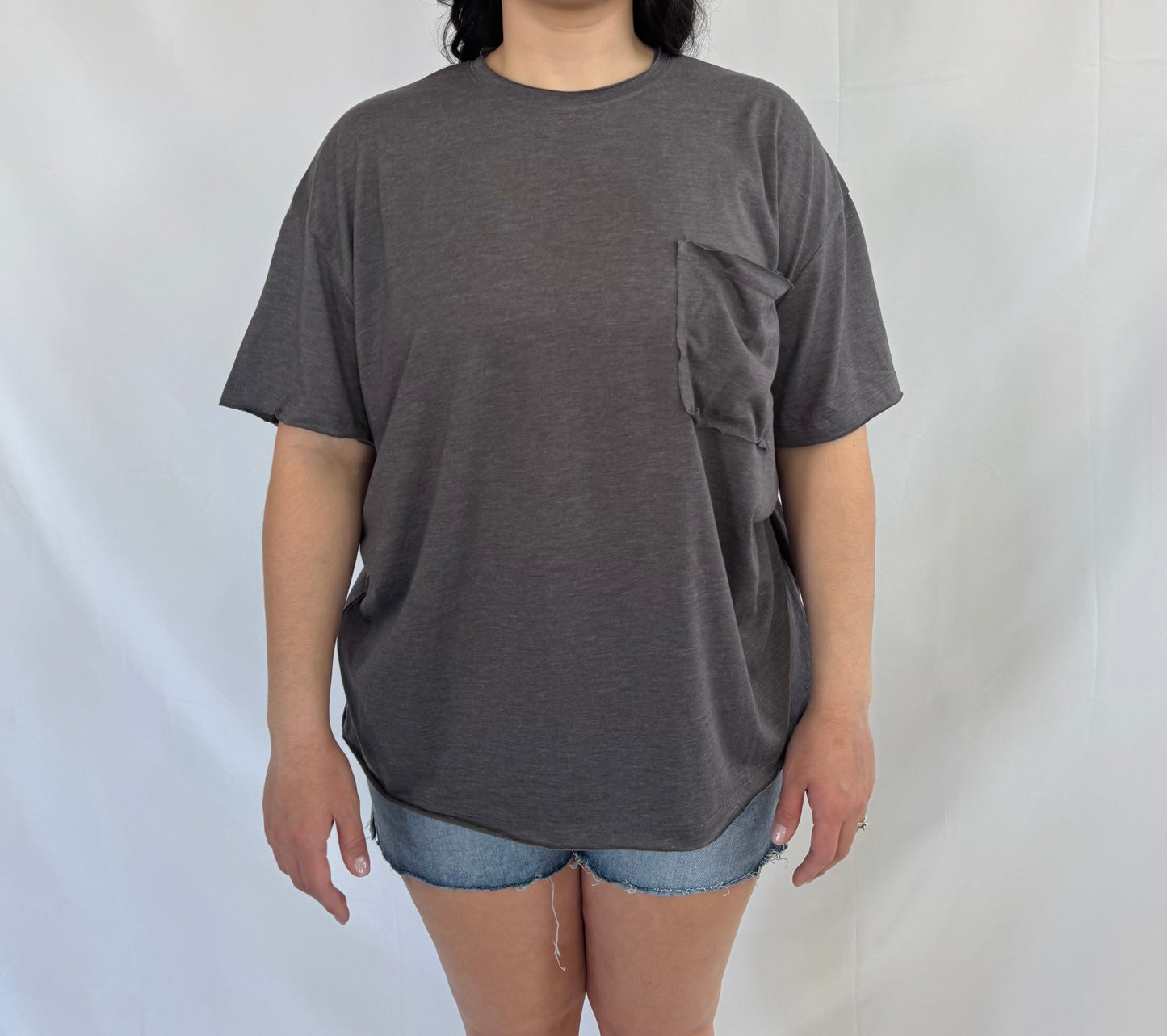 Boyfriend Tee - Ash Grey