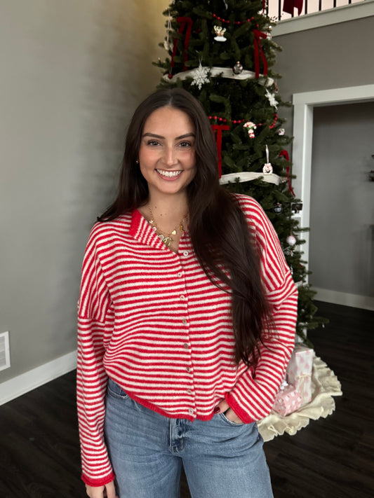 Novi Cardigan - Stripe - FINAL SALE