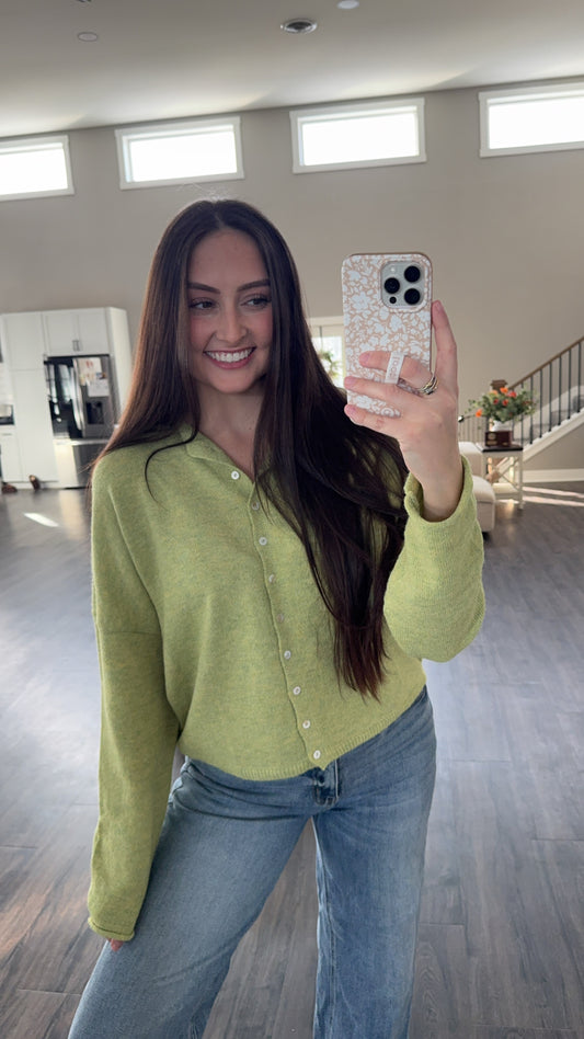 Novi Cardigan - Lemongrass