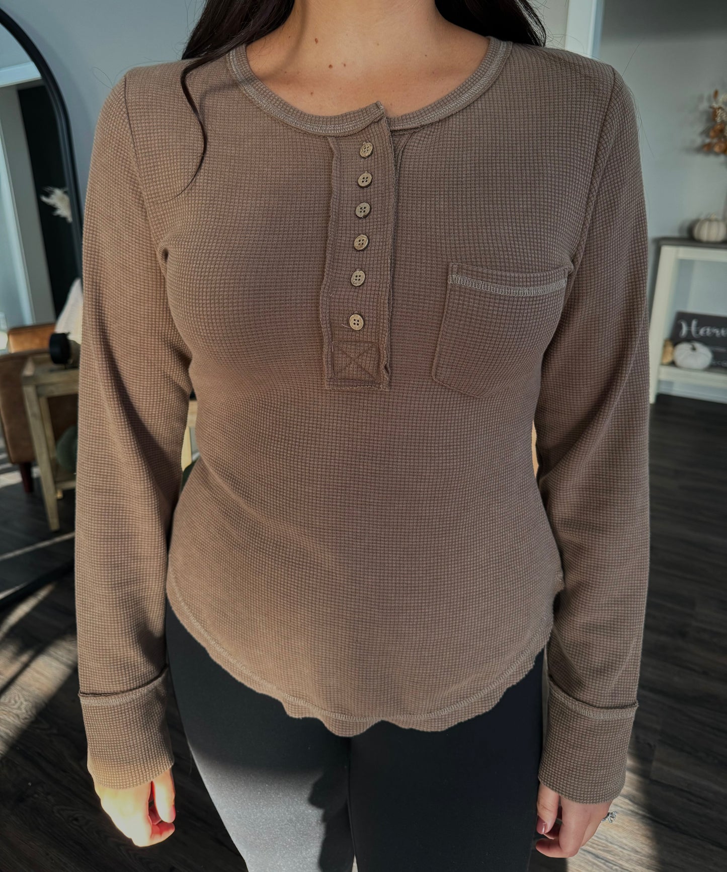 Dixie Waffle Top - FINAL SALE