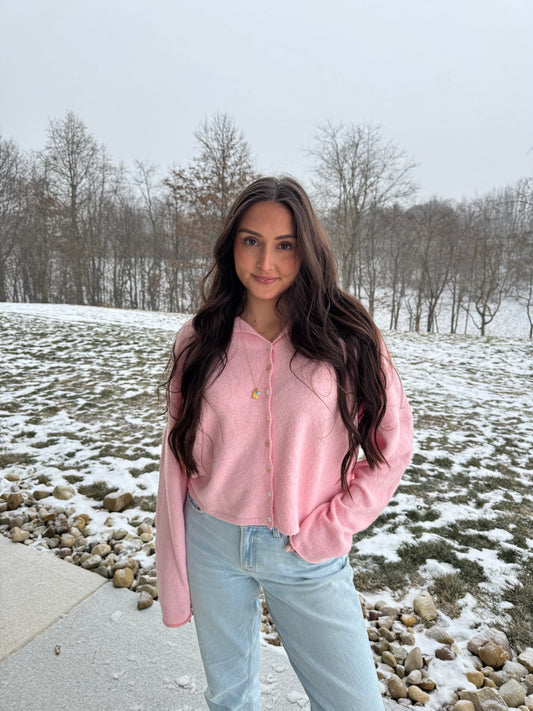 Novi Cardigan - Baby Pink